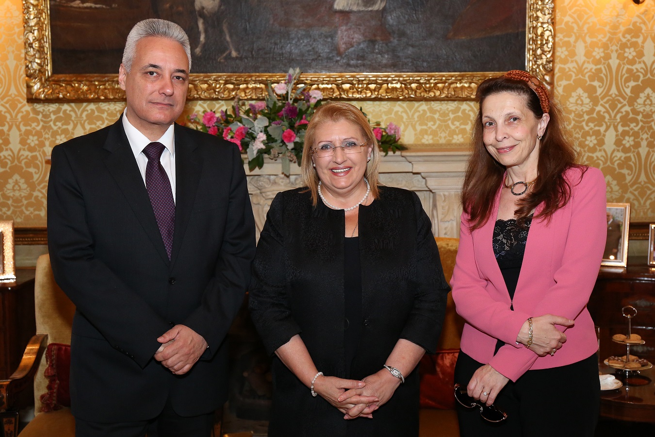 The President Of Malta Marie Louise Coleiro Preca Receives Marin Raykov 